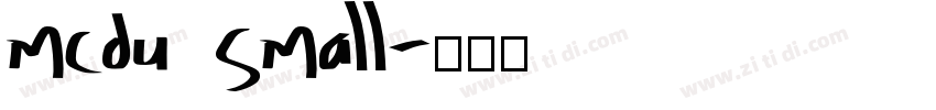MCDU Small字体转换